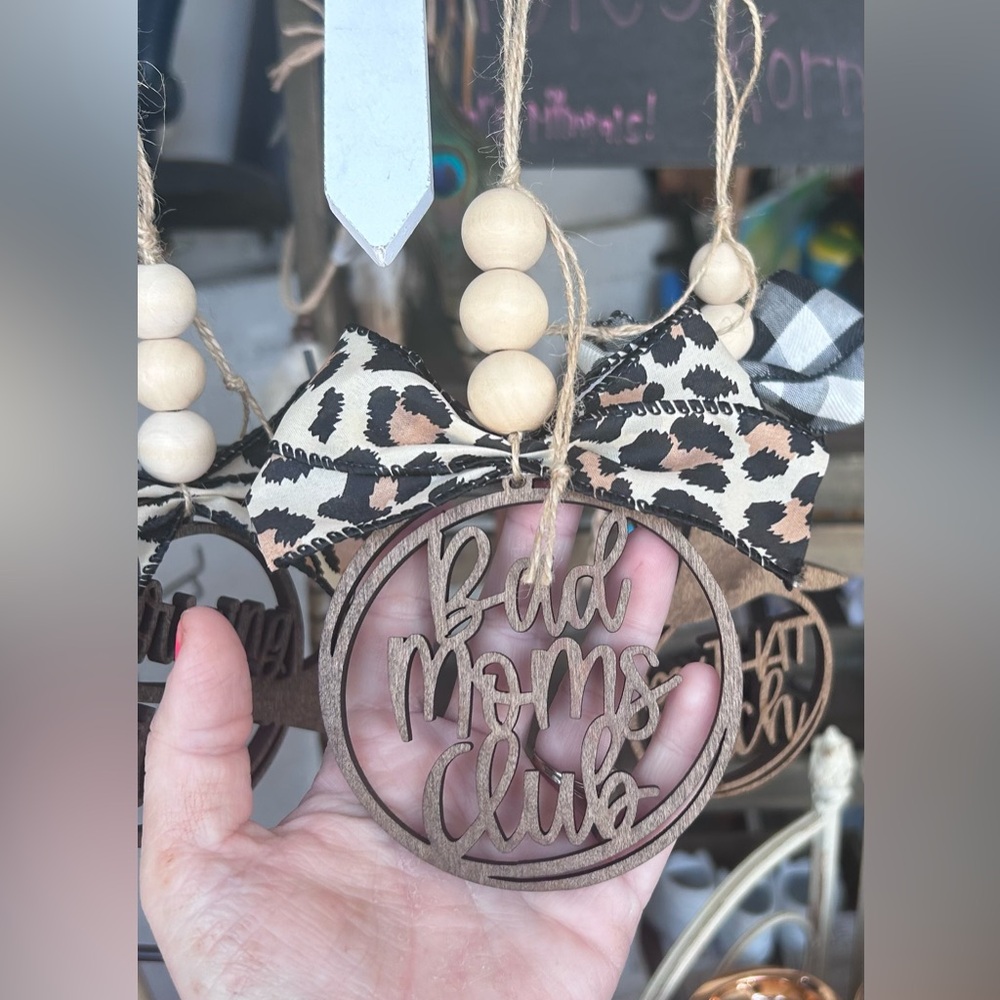 Bad Moms club Ornamenr/rear view mirror car charm